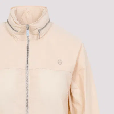 Burberry Full Zip Jacket In Neutral
