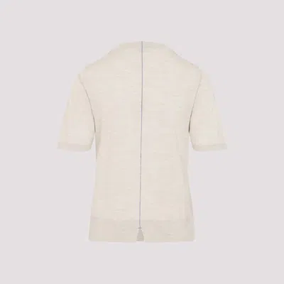 Burberry Natural Crewneck Solid T-shirt