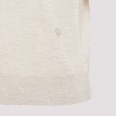 Burberry Natural Crewneck Solid T-shirt