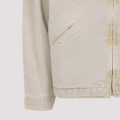 Carhartt Detroit Jacket Organic Cotton Long Sleeves In Gray