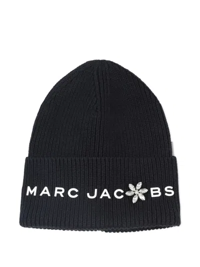 Marc Jacobs Ribbed-knit Beanie In Black