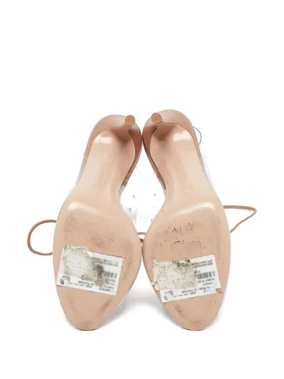 Pre-owned Gianvito Rossi Lace-up Clear-panel Boots