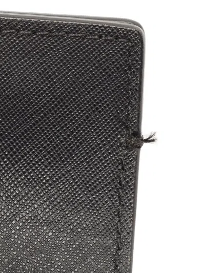 Pre-owned Michael Kors Vintage Chain-detail Leather Tote Bag In Black