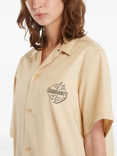 Carhartt Ablaze Detroit Lightning Bolt Shirt In Neutral