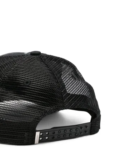 Amiri Trucker Eagle-print Mesh-back Cap In Black