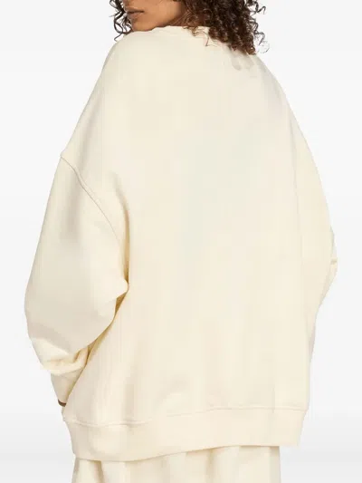 Adidas Originals Logo-detail Sweatshirt In White