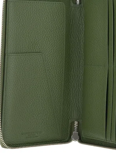 Gianni Chiarini Zip-around Leather Wallet In Green