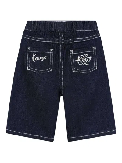 Kenzo Denim Shorts In Blue