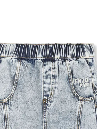 Kenzo Elastic Waist Jeans In Blue