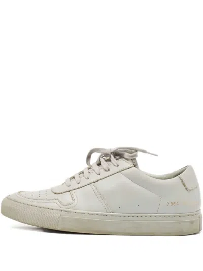Pre-owned Common Projects Leather Perforated-detail Sneakers