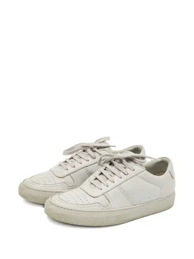 Pre-owned Common Projects Leather Perforated-detail Sneakers