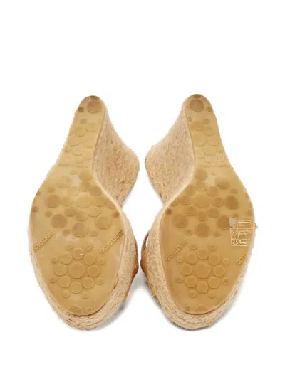 Pre-owned Jimmy Choo Espadrille Wedge Sandals