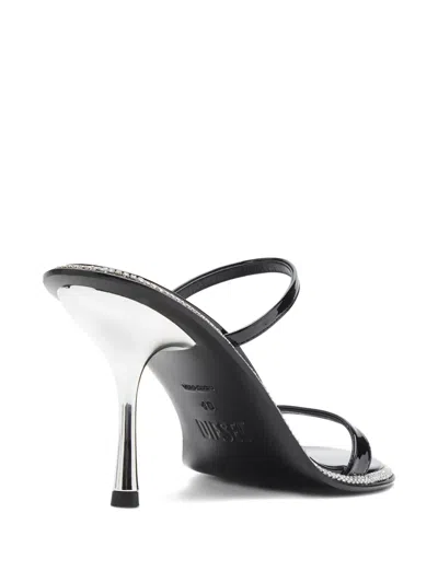 Diesel D-havanna-strappy Patent Mules With Crystals