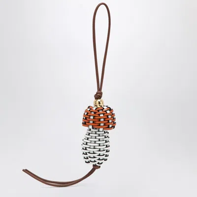 Loewe Mushroom Pendant In Leather Women In Multi