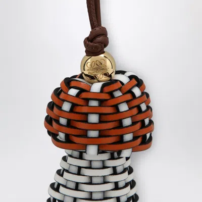 Loewe Mushroom Pendant In Leather Women In Multi