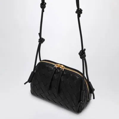 Bottega Veneta Black Plaited Concert Clutch Bag