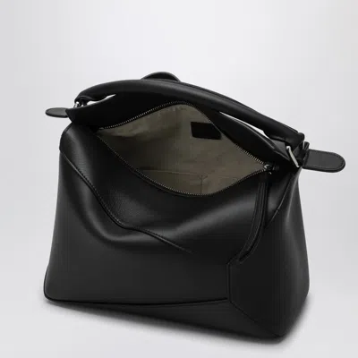 Loewe Medium Puzzle Edge Top Handle Bag In Black