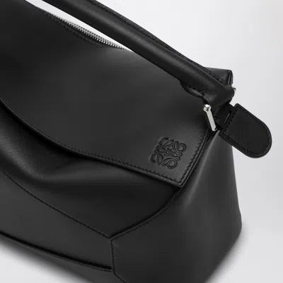 Loewe Medium Puzzle Edge Top Handle Bag In Black