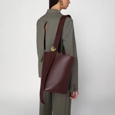 Loewe Dark Burgundy Pebble Bucket Medium Bag Women