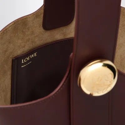 Loewe Dark Burgundy Pebble Bucket Medium Bag Women