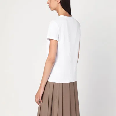 Max Mara Short-sleeved T-shirt In Neutral