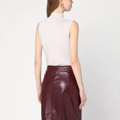 's Max Mara White Turtleneck Vest In Wool