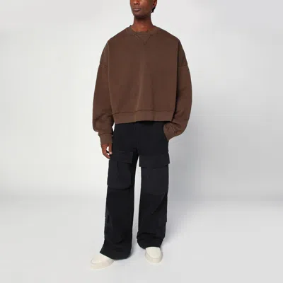 Entire Studios Brown Sweatshirt In Cotton In Brown
