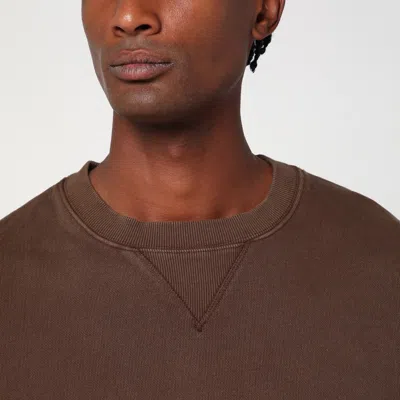 Entire Studios Brown Sweatshirt In Cotton In Brown