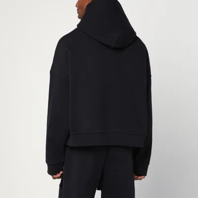 Entire Studios Cotton Hoodie With Hood And Kangaroo Pocket In Black