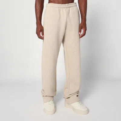 Entire Studios Cotton Jogging Pants Elastic Waistband In Neutral
