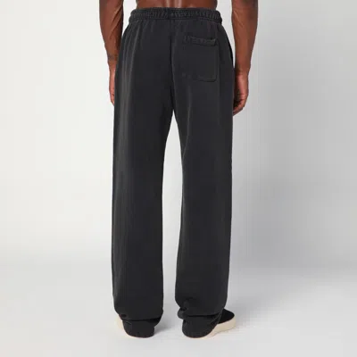 Entire Studios Cotton Jogging Pants Elastic Waistband Full Length In Black