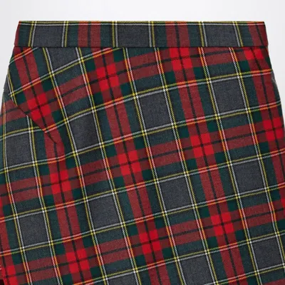 Vivienne Westwood Wool Mini Skirt With Tartan Pattern