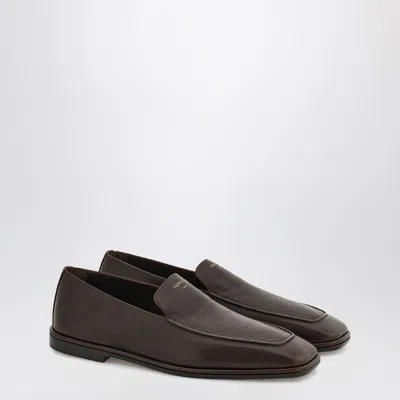 Ferragamo Dark Brown Leather Loafer