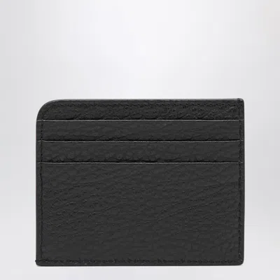 Maison Margiela Black Four Stitches Card Holder Men In Black
