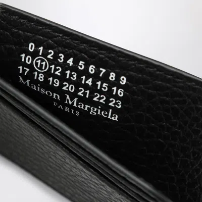 Maison Margiela Black Four Stitches Card Holder Men In Black