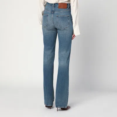Victoria Beckham Julia Jeans Trousers Belt Loops In Black