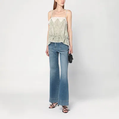 Victoria Beckham Alina High-rise Wide-leg Jeans In Blue