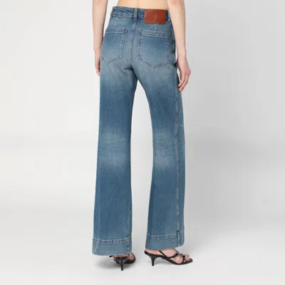 Victoria Beckham Alina High-rise Wide-leg Jeans In Blue