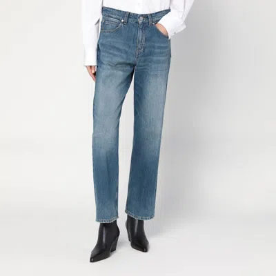 Victoria Beckham Julia Jeans Trousers Belt Loops In Blue