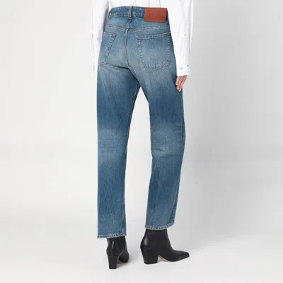 Victoria Beckham Julia Jeans Trousers Belt Loops In Blue