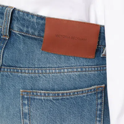 Victoria Beckham Julia Jeans Trousers Belt Loops In Blue