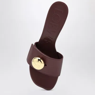 Loewe Leather Pebble Heeled Mules 45