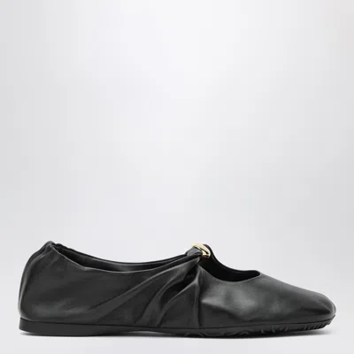 Loewe Black Nappa Pebble Ballerina