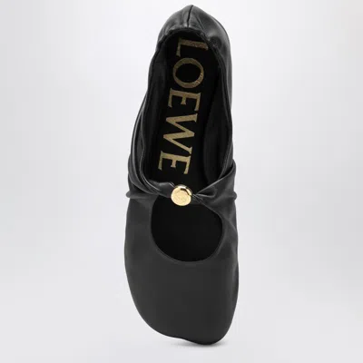 Loewe Black Nappa Pebble Ballerina