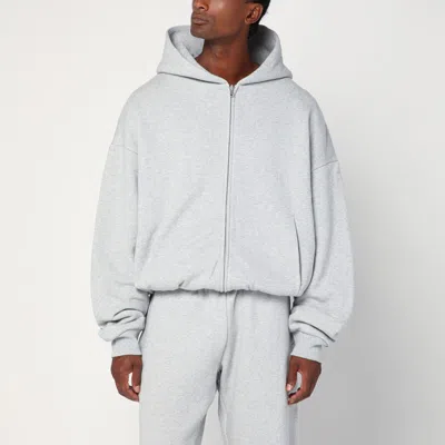 Entire Studios Grey Zip Cotton Sweatshirt