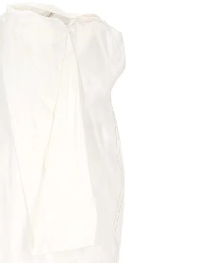 Carven White Sleeveless Midi Dress