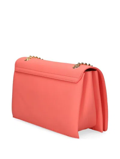 Love Moschino Coral Red Foldover Shoulder Bag
