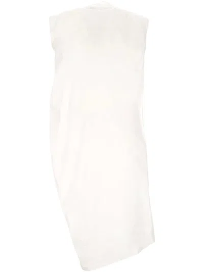 Carven White Sleeveless Midi Dress