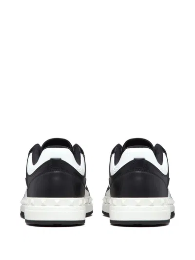 Valentino Garavani Men Two-tone Leather Freedots Sneakers