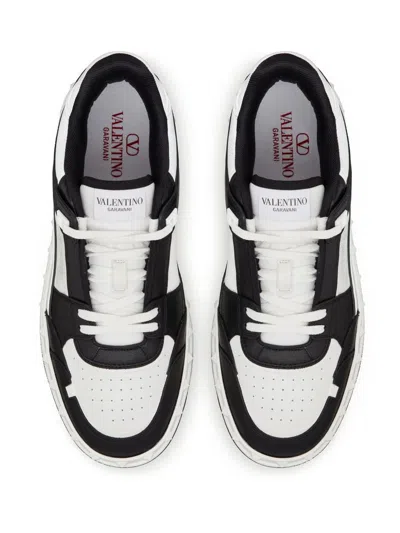 Valentino Garavani Men Two-tone Leather Freedots Sneakers